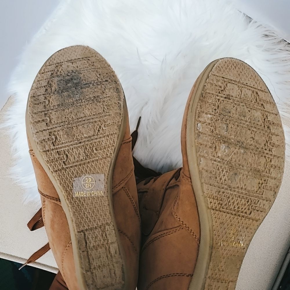 Camel Color Wedge Boot - Picture 3 of 8